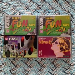 Lot of 10 BASF 60 & 90 Type I Blank Cassette Tape Made in Indonesia Nos Rare