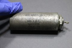 Vintage Gudeman 1.0 uF 600V DC Oil PIO Capacitor 1uF Tube Amp Tested Good 2