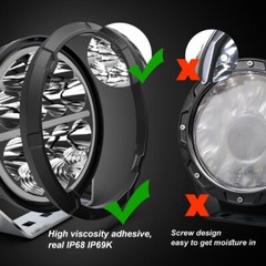 2X Round 7” Led Work DRL Light Offroad ATV 4WD SUV Driving Bumper Fog Spot Pods