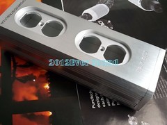 1x Aluminum Alloy US AC Power Bar Box 4outlet chassis socket hifi distributor