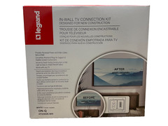 Legrand ON-Q HT2302K-WH In-Wall Power & Cable Management TV Connection Kit