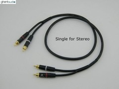 A10(0.5m 1.5ft) — HiFi Canare MR202-2AT RCA (Male to Male) Single Audio Cable