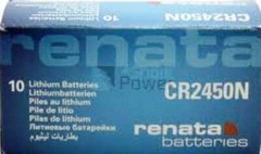 Renata CR2450N 3V Lithium Coin Cells (100 single pack Batteries)10 boxes of 10