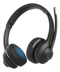 JLAB Go Work BLK4 Wireless Or Wired Microphone Office Headset Black