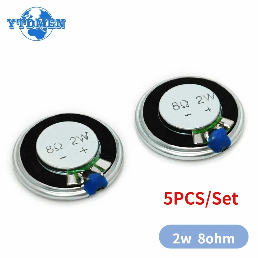 5PCS 2W 8 Ohm 40mm Mini Ultra-thin Horn Speaker Loudspeaker for Arduino DIY