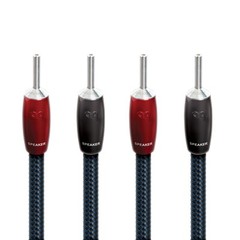 AudioQuest ThunderBird Bi-Wire Speaker Cable Jumpers – Spade to Banana, Set of 4