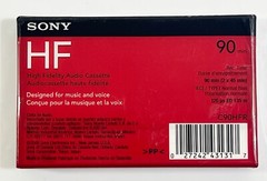 SONY HF 90 MINUTES HIGH FIDELITY NORMAL BIAS AUDIO CASSETTE TAPE, EASY-TO-USE