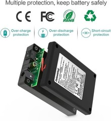 TalentCell Rechargeable 12V DC Output Lithium Ion Battery Pack For LED And CCTV