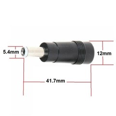 x3 Copper DC Power Connector 5.5mmx2.1mm Female to 5.5mmx2.5mm Male Adapter (C)