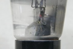 Mullard ECC32 Bottom D-Getter Smoke Glass Black Base Made in England