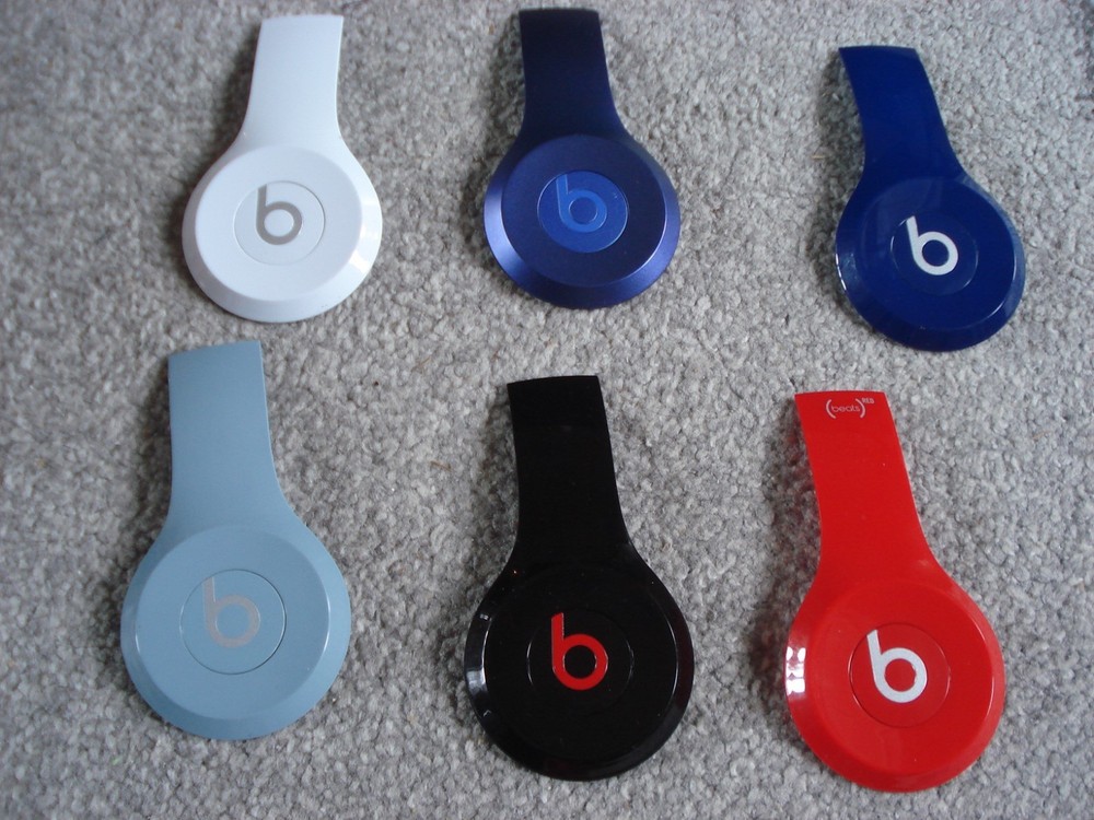 Beats Solo 2 Wired Headphones Side Panel-Black Blue Red White Grey Pink Purple..