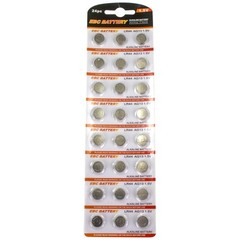 24 Pack EBC Battery LR44 AG13 Alkaline 1.5 Volt Round Button Cell Batteries