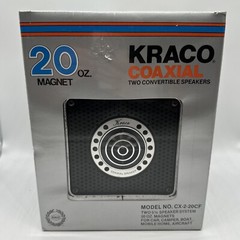 Kraco Coaxial Two Convertible 20oz 5 1/4 Speakers Cx-2-20CF 1970s Vintage New