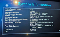 Upgraded 2TB Lifetime Tivo Premiere OTA and/or Cable TCD746500 with remote