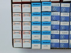 6AK6 6BH6 6X8A 6AS5 6BN4A 6GH8A 12BA6 6CB6A 6CF6 Vintage NOS Tubes (lot of 80)