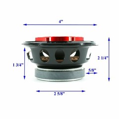Soundxtreme 4″ in 3-Way 220 Watts Coaxial Car Audio Speakers CEA Rated (Pair)