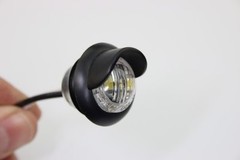 LED Convenience Courtesy or License Plate Light – Mini Round Hooded LED – 3/4″ D