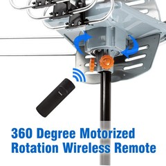 Five Star Outdoor 150 Mile Motorized 360 Degree Rotation OTA Amplified HDTV Ante