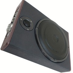 1200W 10″Slim Under-Seat Powered Subwoofer for Car Truck w/Amp Kit & Tweeter