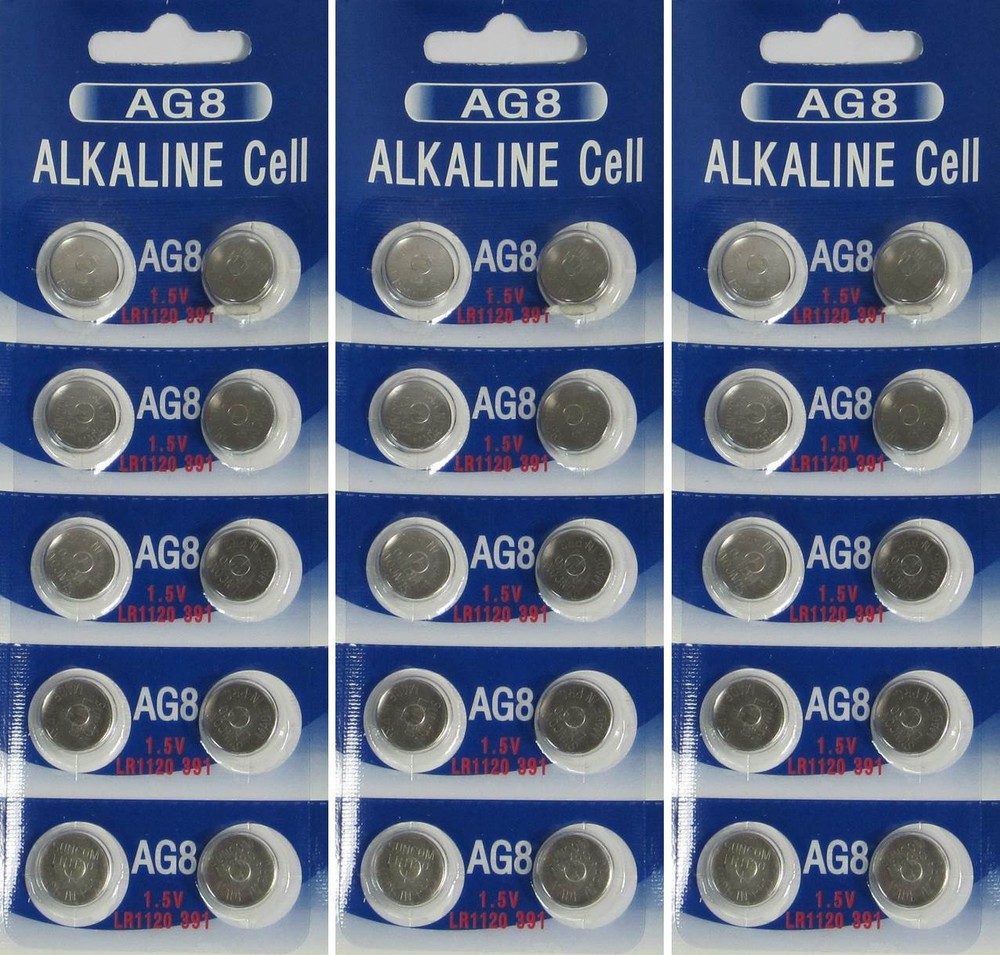 30 AG8 LR1120 391 LR55 1.5 Volt Alkaline Cell Watch Batteries Ships From USA