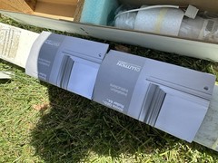 Lutron Wireless QED Roller 64 Shade Motor Shade In Alabaster Blind Casing Pocket