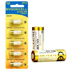 Bvgokcell A23 23A 12 Volt Battery (5-Pack), MN21/23 12V Alkaline 5 pack