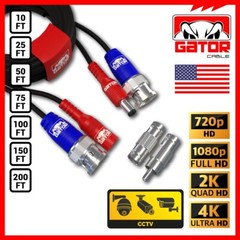 CCTV Cable Camera Security Surveillance BNC Extension Wire DC Power Video DVR HD