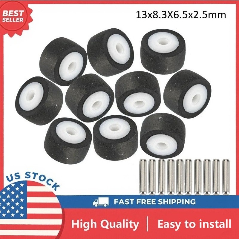 10x Pinch Roller 13×6.5×2.5mm For SONY TC-WR565/WR535/635S Walkman Deck Wheel