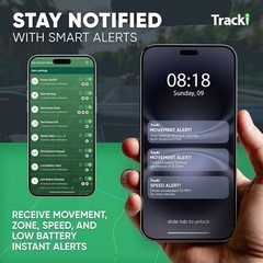 Tracki GPS Tracker with Waterproof Magnetic Mini Box and +3500mAh