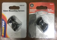 Roadpro RPKN-6P CB Radio OEM Plastic BLK 6mm Mounting Screws Knobs 2 Packs of 2