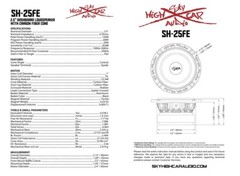 Sky High Car Audio SH-25FE 2.5″ Loudspeaker with Carbon Fiber Cone (Pair) 30 W