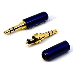 3.5mm 3 Pole Male Repair headphone Jack Plug Metal Audio Soldering