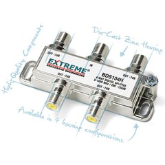 Extreme Broadband BDS104H 4-Way HD Digital High Performance Coax Cable Splitter