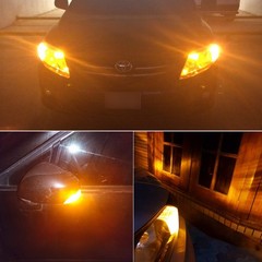 PHINLION 194 Amber Yellow LED Bulbs Super Bright Miniature 168 12961 12396 T10 W