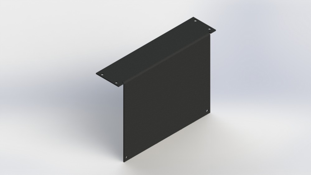 Havis Internal Equipment Plate Bracket 2″ C-FHP-2 Black Metal