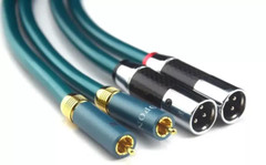 Pair OCC Copper Conductor Cord XLR to RCA HiFi Audio Extension Interconnect Wire