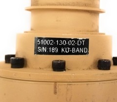 Tampa Microwave TM130 Ku-Band Feedhorn 13.75-14.5GHz Satellite Uplink Tan