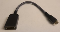 USB C to male female DisplayPort Maxonar 8K 60Hz Type-C to DP Cable 10in/4k