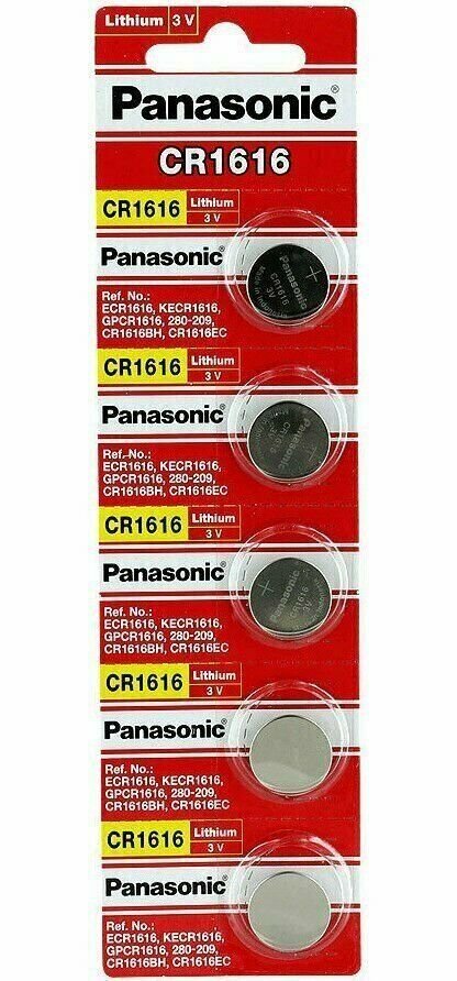5 PANASONIC CR1616 ECR1616 CR 1616 3v Lithium battery