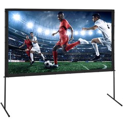 VEVOR Projector Screen with Stand 100 inch 16:9 4K 1080 HD Movie Screen Bar Feet