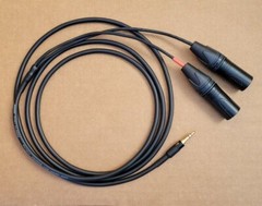 1’FT-25FT Mogami Y cable Aux Audio 3.5mm Stereo Male to Neutrik Dual XLR-M L-R