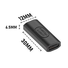 2 PCS 240W USB C Female To Female Adapter 40Gbps Coupler 8K Video Display Hub