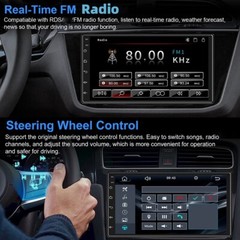 7″ Android 13 4+64GB Car Stereo Radio Carplay GPS Navi WIFI Double 2 Din +Camera