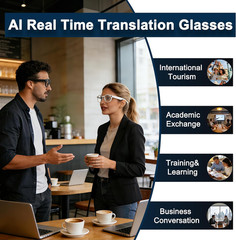 AI Smart Glasses with Camera: POV Video Recording & Bluetooth Audio | AI Object