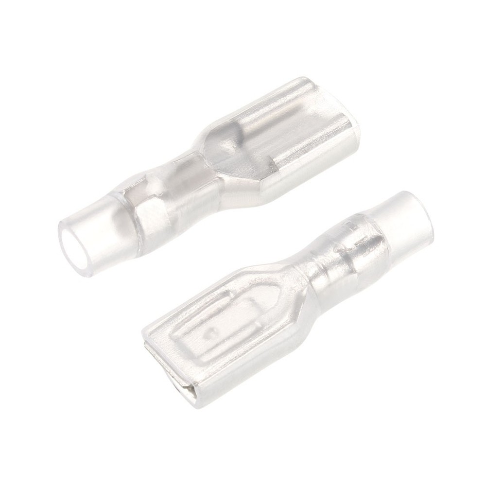100Pcs 4.8mm Quick Wire Terminals Female Connector with Insulated Sleeve