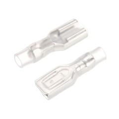 100Pcs 4.8mm Quick Wire Terminals Female Connector with Insulated Sleeve