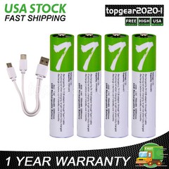 2-4PCS 1.5V 750/2600mWh AA / AAA Battery USB Rechargeable Lithium ion Batteries