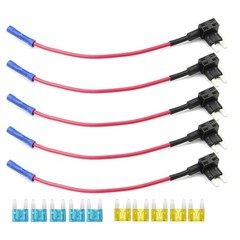 15Pcs Car Add-a-circuit Fuse TAP Adapter Set Car Mini ATM APM Blade15 20 AMP 12V