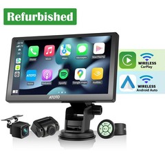ATOTO 7″ QLED P8 PRO Wireless Apple Carplay Portable Car Stereo Android Auto Cam