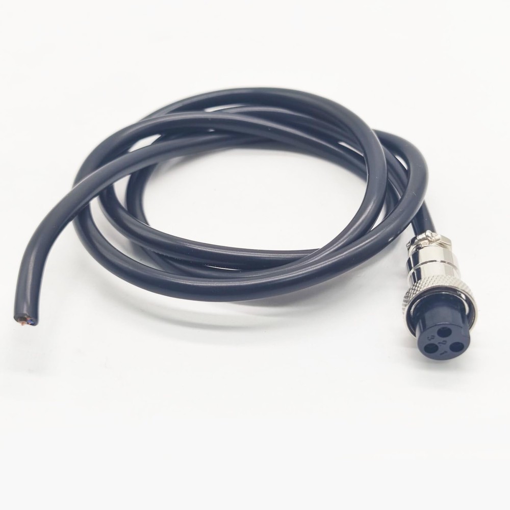 GX16 3 Pin Single Female Aviation Cordset Connector 7A 220V 18AWG 1.64 Ft